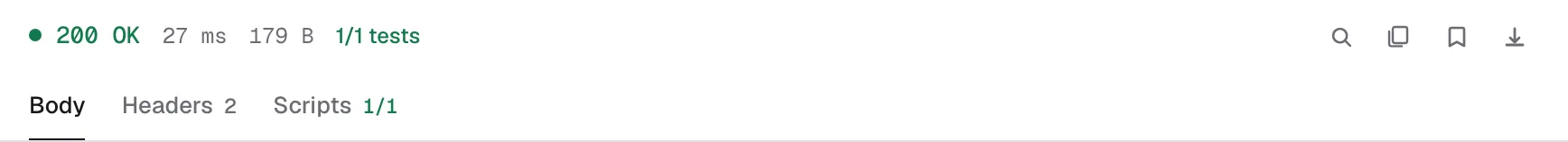 Response status bar